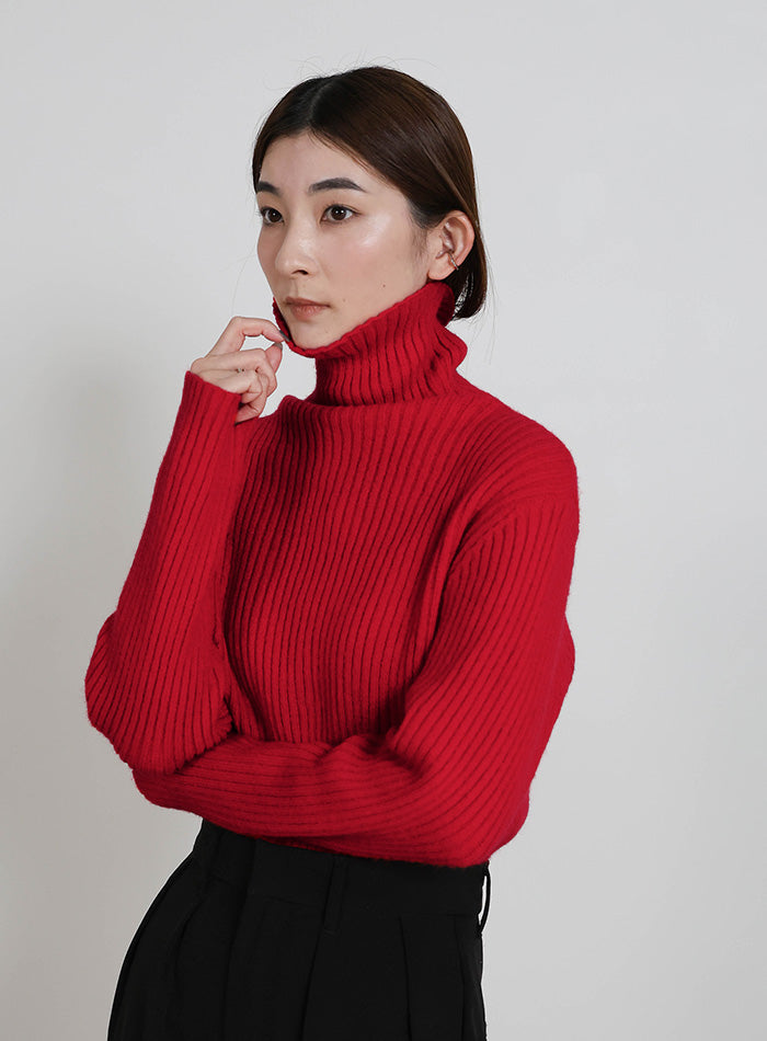 【おおらか】everyone タートルネックリブニット おおらか】everyone タートルネックリブニット おおらか】everyone