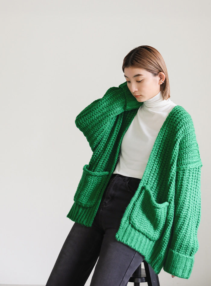 極美品　ヒューゴボス　ニット　テーラードジャケット　カーディガン　麻100％　緑 極美品 ヒューゴボス ニット テーラードジャケット カーディガン 麻100