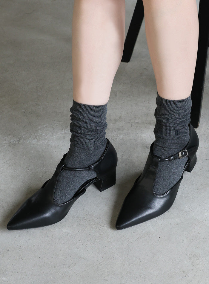 ポインテッドTストラップパンプス – SELECT MOCA