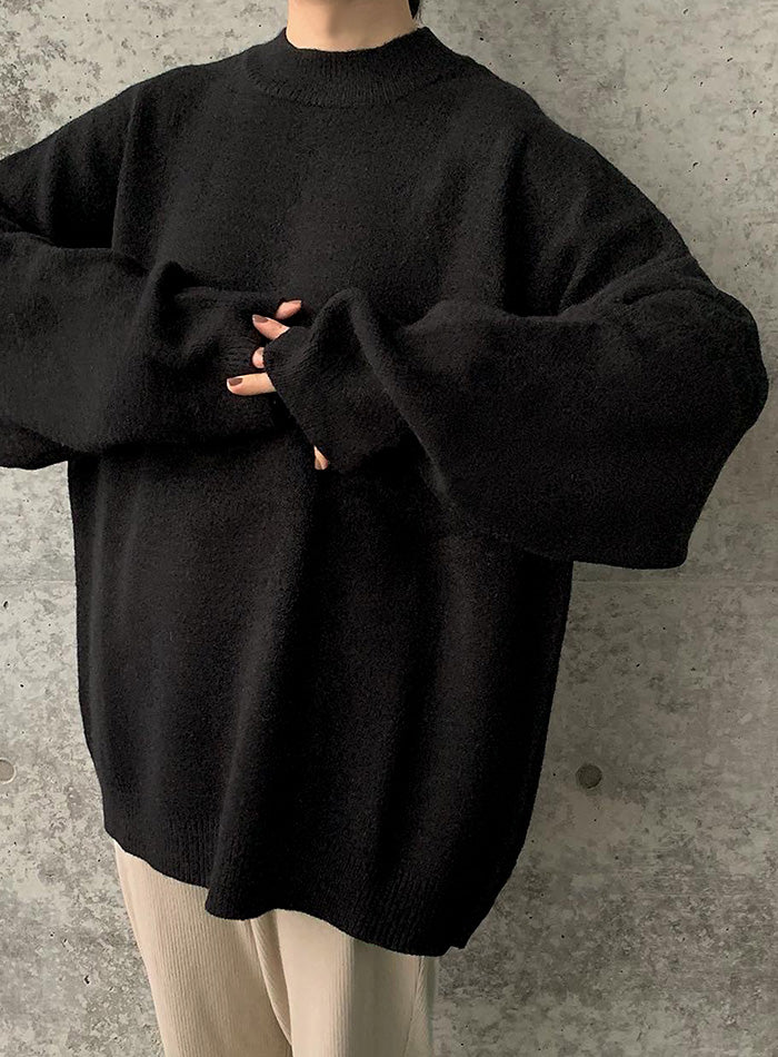 シンプルオーバーサイズニット【by SON】 – SELECT MOCA