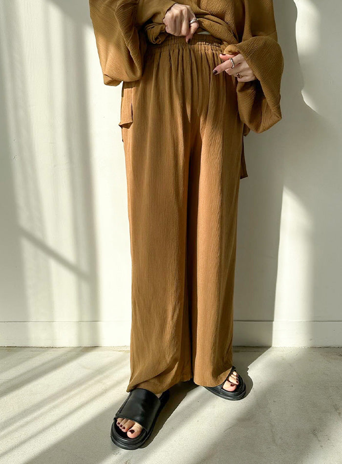 リラックスギャザーワイドパンツ【by SON】【SALE】 – SELECT MOCA