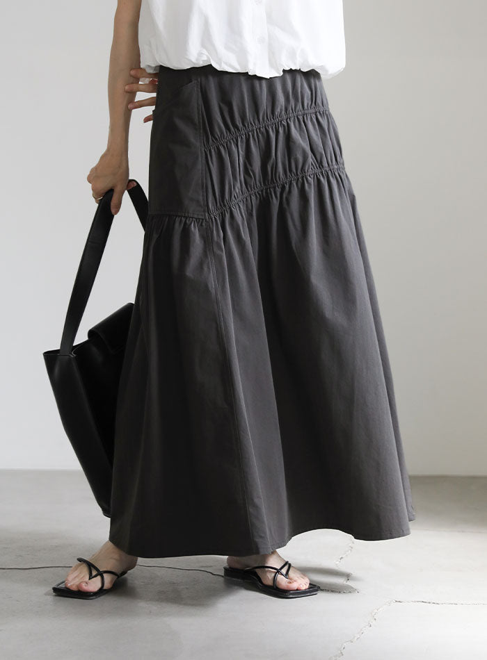 ランダムギャザーフレアスカート – SELECT MOCA