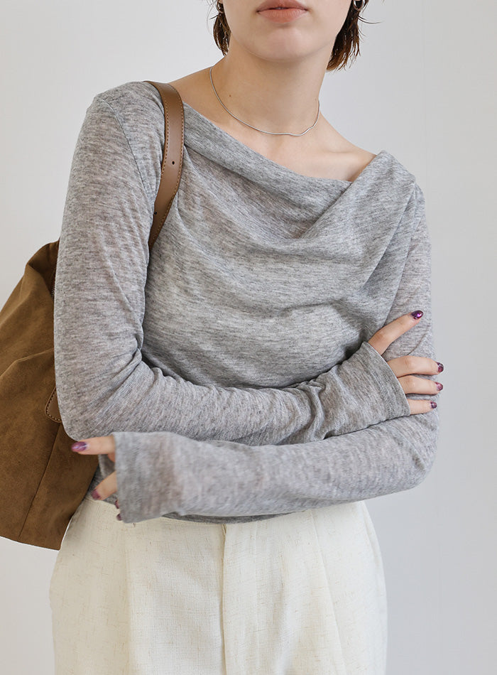 ドレープシアートップス – SELECT MOCA