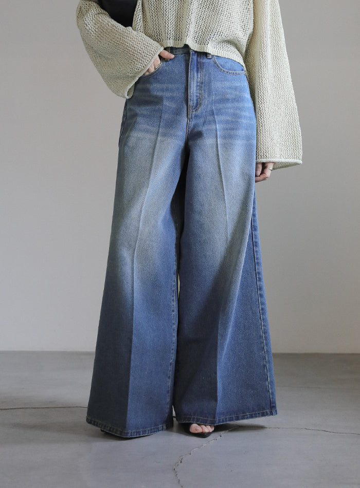 Heart wide denim | K