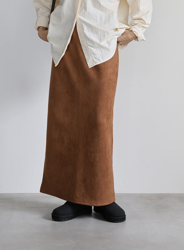 フェイクスエードナロースカート – SELECT MOCA