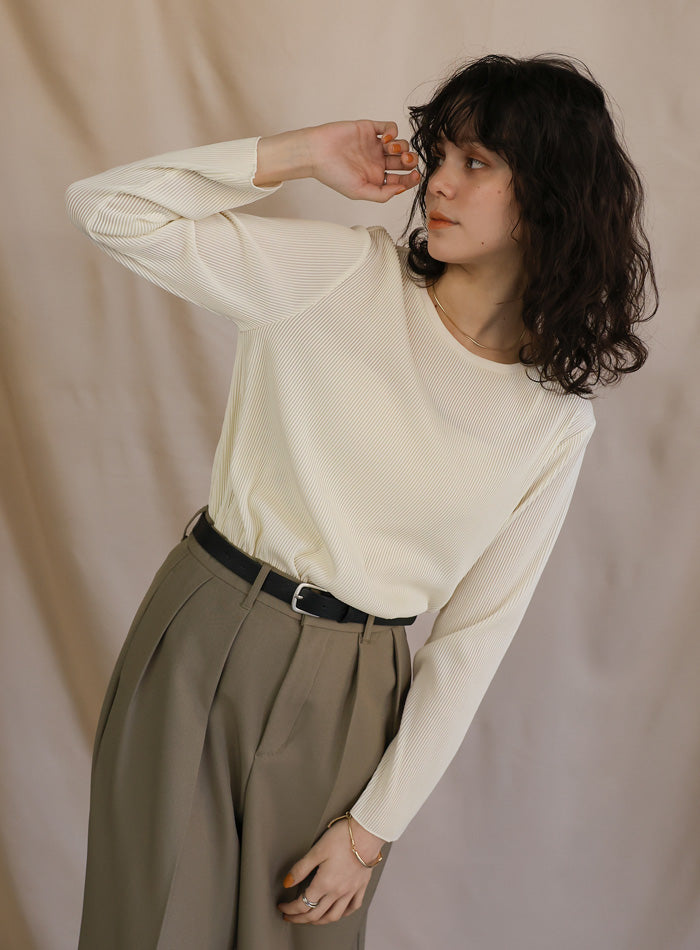プリーツストライプトップス – SELECT MOCA プリーツストライプトップス – SELECT MOCA