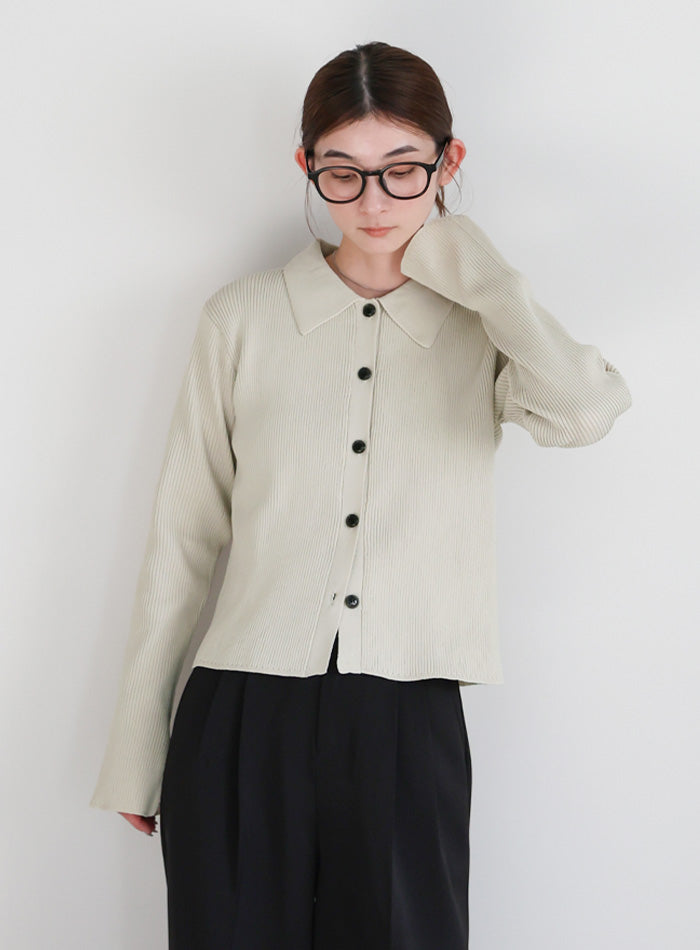 スポンディッシュポロニットカーディガン – SELECT MOCA
