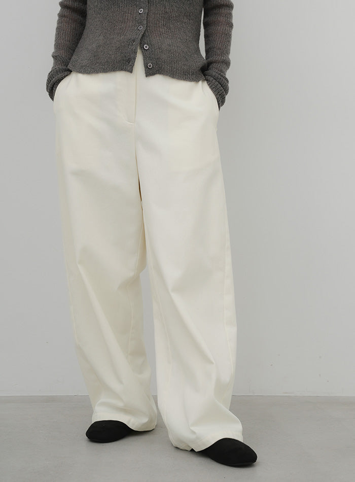 ハイウエストコットンカーブシルエットパンツ – SELECT MOCA