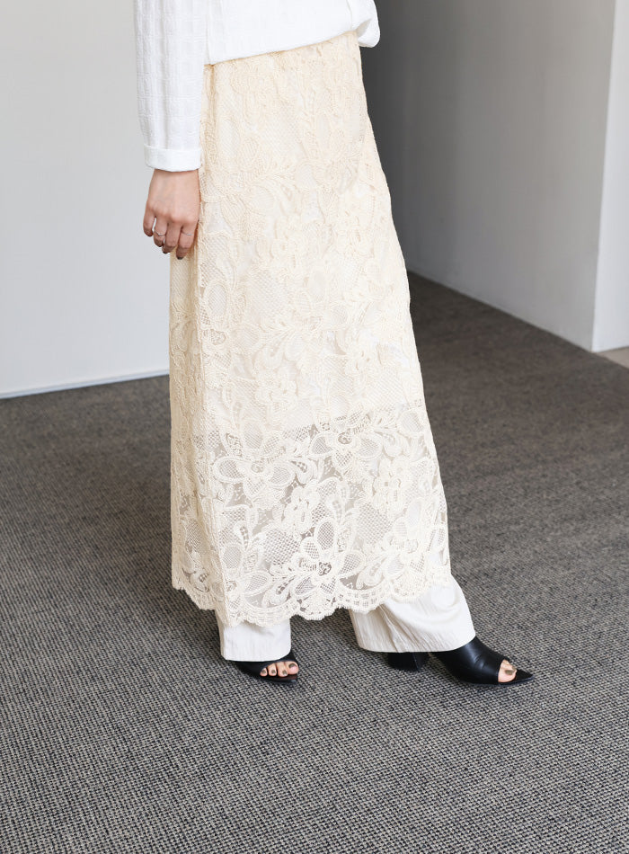 Et】Lace I-line skirt – SELECT MOCA