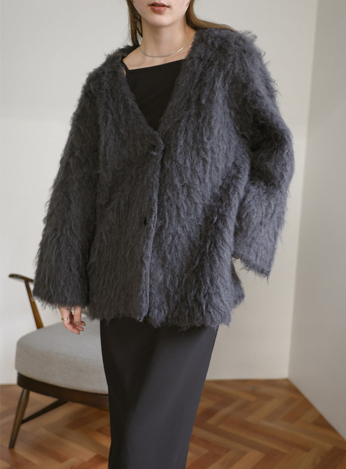 ロングシャギーカーディガン – SELECT MOCA