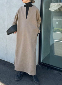 キーネックスリットスリーブワンピース【official限定】