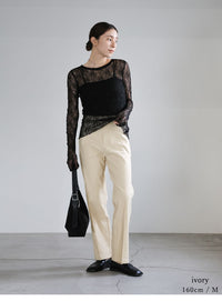 【PREMIUM PANTS】ストレッチフレアパンツ【SALE】