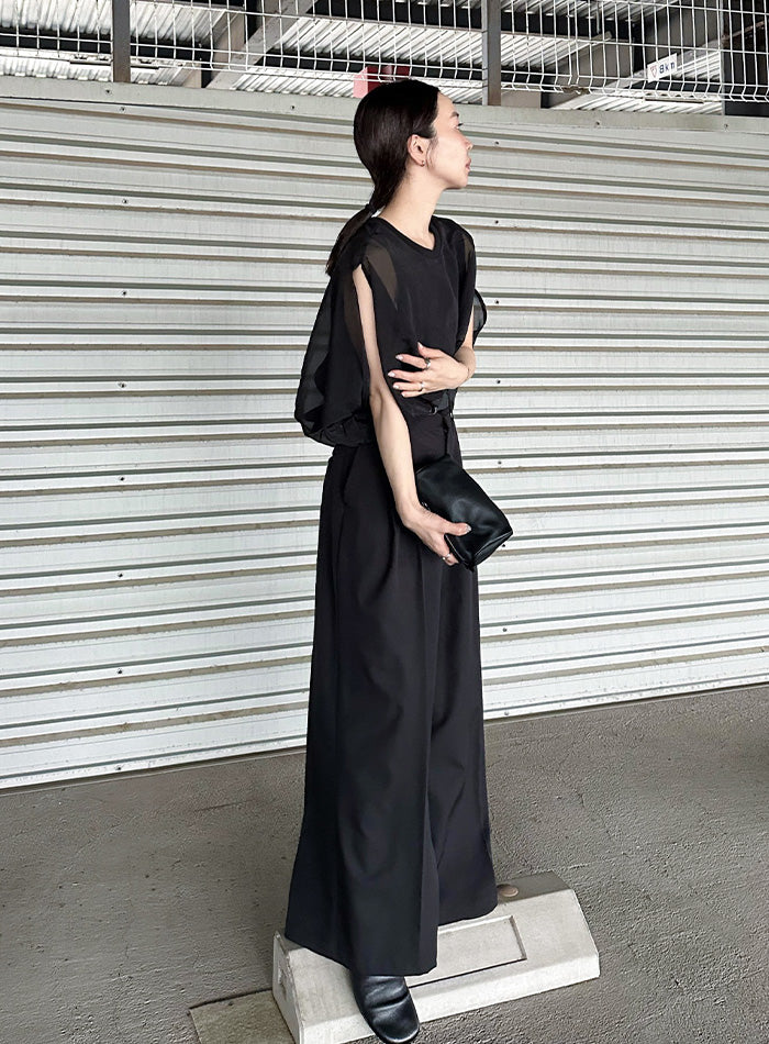 M TO R オーガンジーレイヤードトップス ◇美品・完売品◇M TO R◇ オーガンジーレイヤードトップス