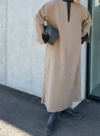 キーネックスリットスリーブワンピース【official限定】