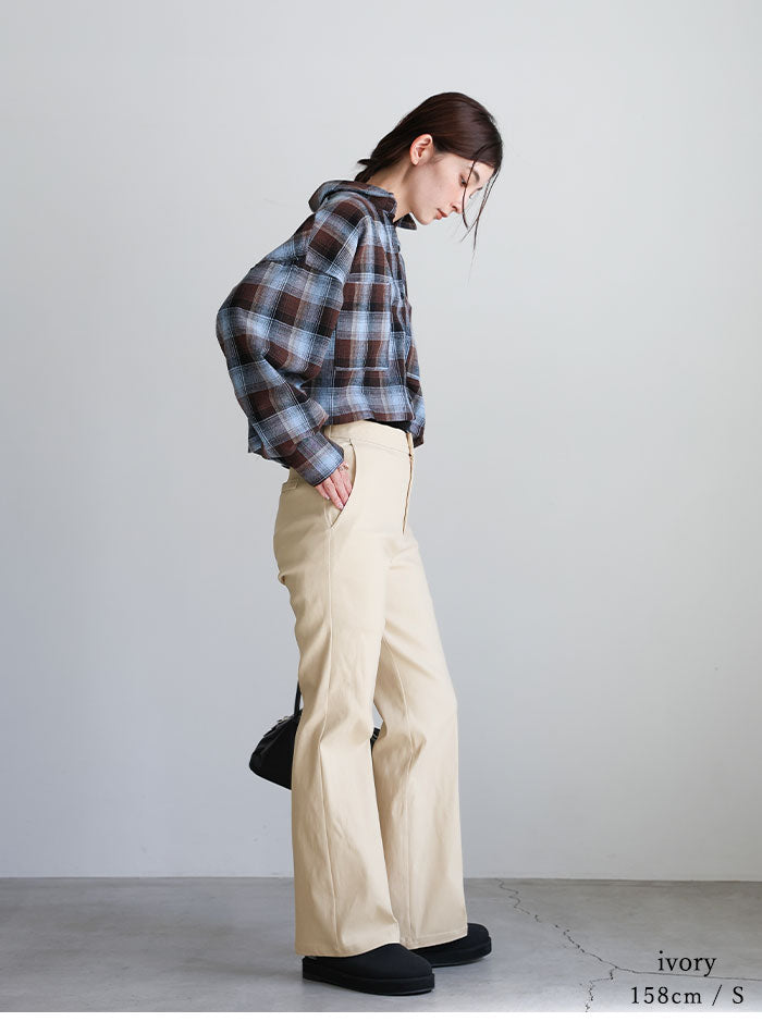 【PREMIUM PANTS】ストレッチフレアパンツ【SALE】