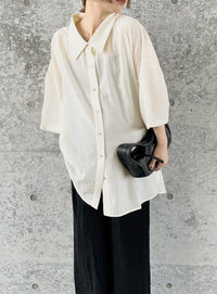 ルーズシルエットワイドスリーブシャツ【SALE】