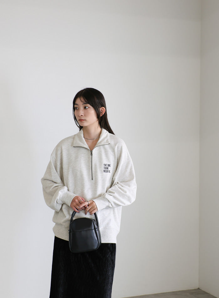 郵送買取 新品5台以上送料無料キャンペーン中！！  スウェットハーフジップトップス【SALE】 MOCA SELECT – トップス