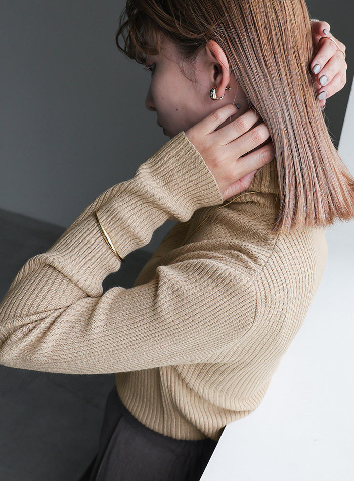 シンプルリブタートルネックニット – SELECT MOCA
