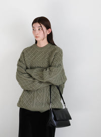 ランダムケーブルオーバーニット