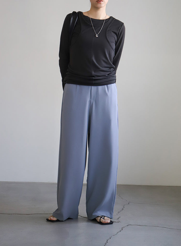 ハイウエストボタンデザインストレートパンツ – SELECT MOCA
