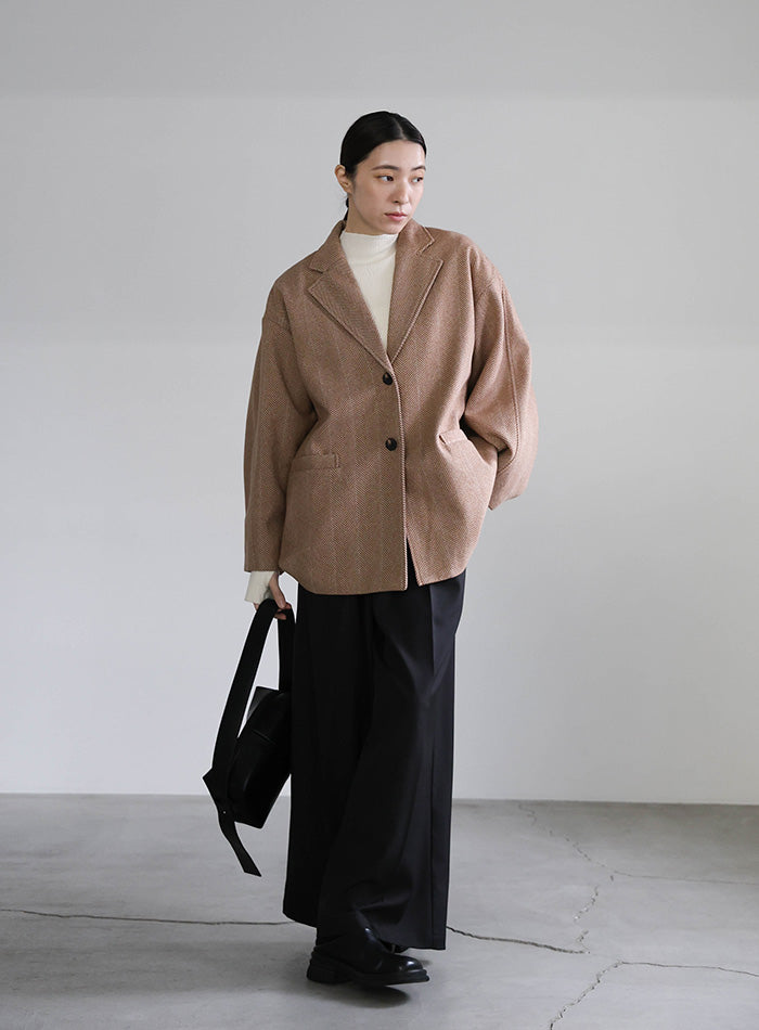 ヘリンボーンカーブスリーブジャケット – SELECT MOCA