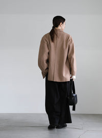 ヘリンボーンカーブスリーブジャケット