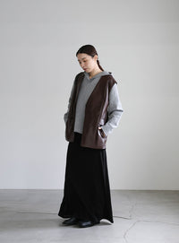 フェイクレザージャケットベスト