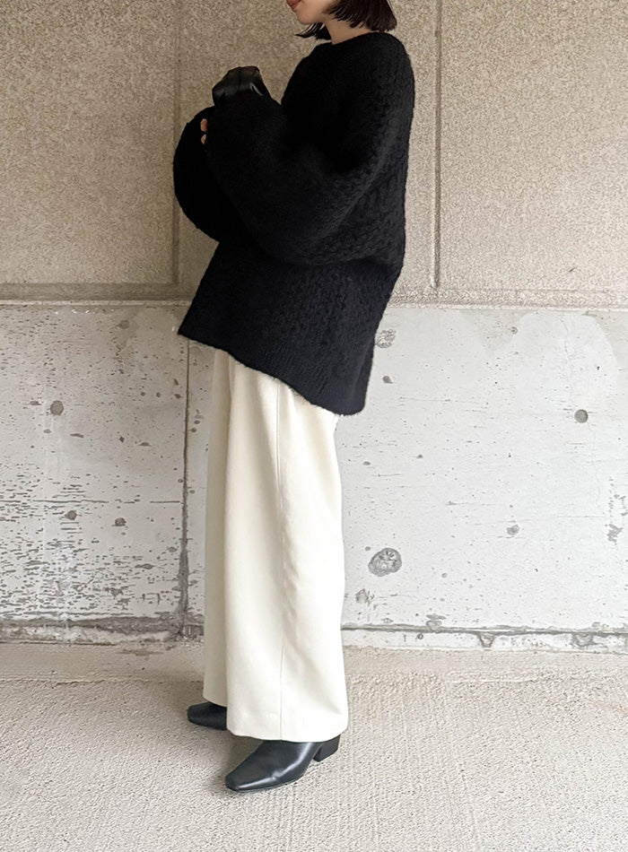 サイズ展開あり】オーバーサイズハニカムニット【by SON】 – SELECT MOCA