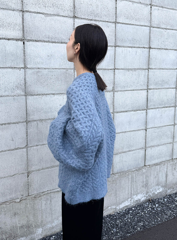 【サイズ展開あり】オーバーサイズハニカムニット【by SON】