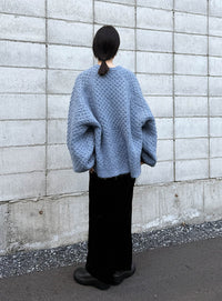 【サイズ展開あり】オーバーサイズハニカムニット【by SON】