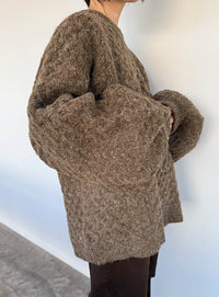 【サイズ展開あり】オーバーサイズハニカムニット【by SON】