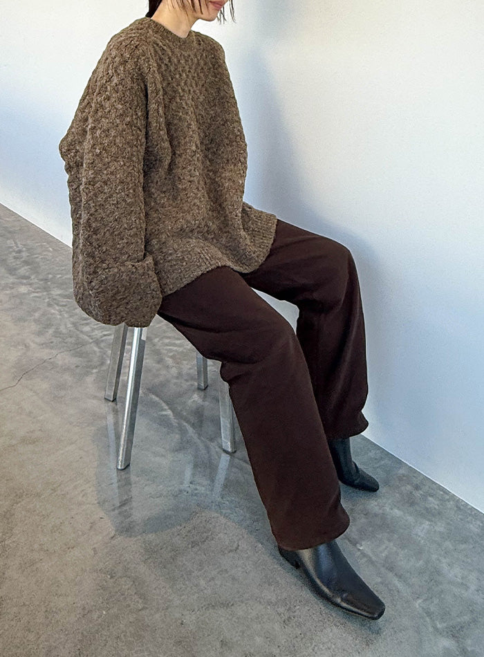 【サイズ展開あり】オーバーサイズハニカムニット【by SON】