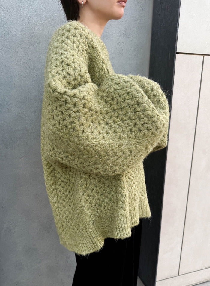 【サイズ展開あり】オーバーサイズハニカムニット【by SON】