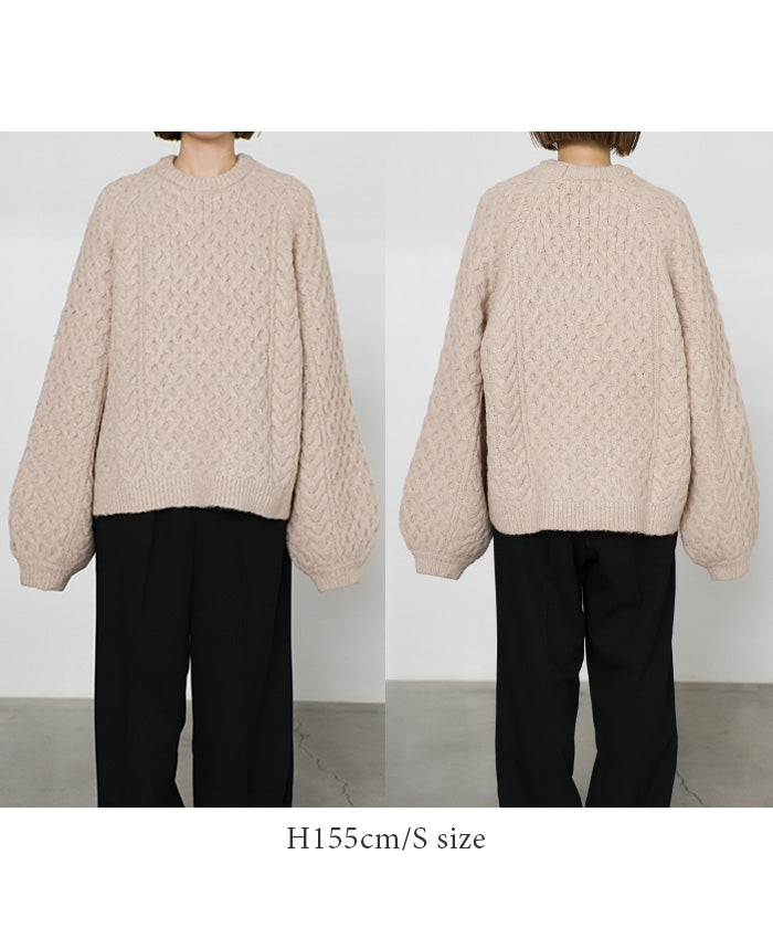 【サイズ展開あり】オーバーサイズハニカムニット【by SON】
