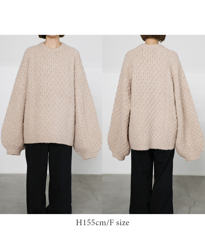 【サイズ展開あり】オーバーサイズハニカムニット【by SON】