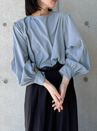 【サイズ展開あり】ボリュームスリーブブラウス【by SON】