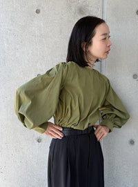 【サイズ展開あり】ボリュームスリーブブラウス【by SON】