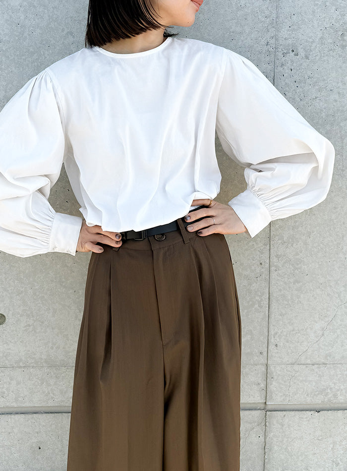 サイズ展開あり】ボリュームスリーブブラウス【by SON】 – SELECT MOCA