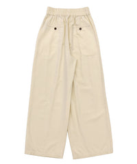 ベルトデザインワイドWタックパンツ