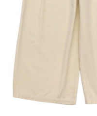 ベルトデザインワイドWタックパンツ