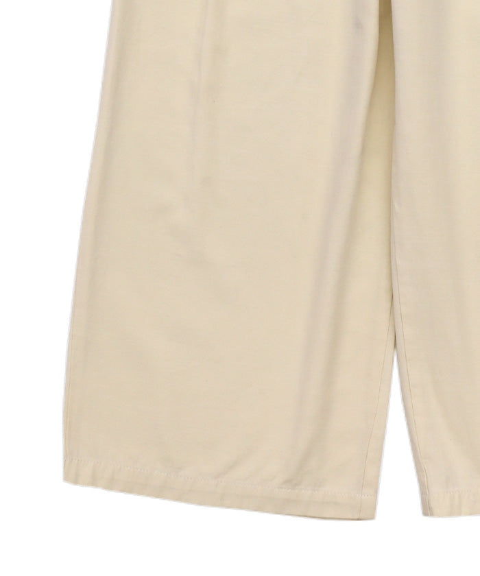 ベルトデザインワイドWタックパンツ