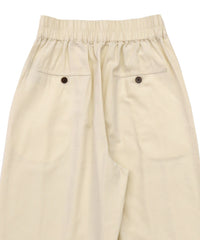 ベルトデザインワイドWタックパンツ