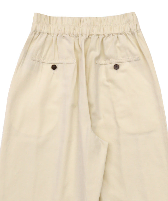 ベルトデザインワイドWタックパンツ