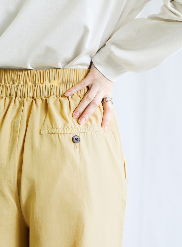 ベルトデザインワイドWタックパンツ