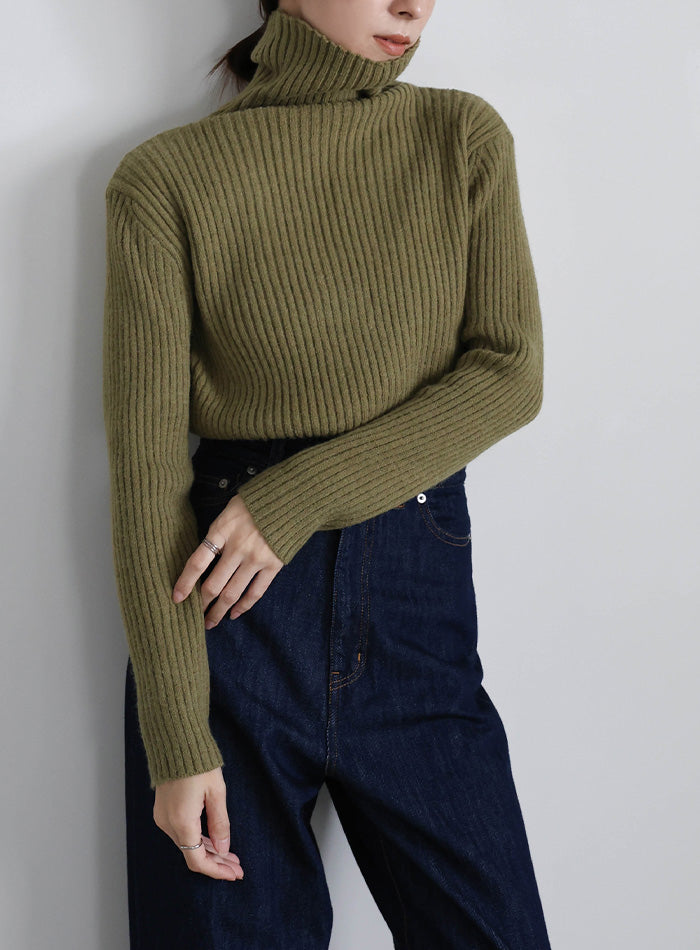 タートルネックリブニット – SELECT MOCA