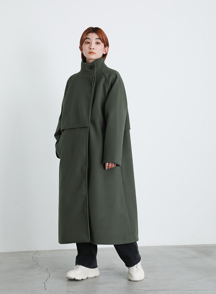 ケープウールコート スタンドカラーフェイクウールケープコート【SALE】 – SELECT MOCA