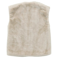 フェイクファーノーカラージレ