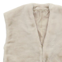 フェイクファーノーカラージレ