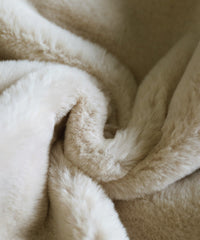 フェイクファーノーカラージレ