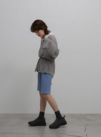 ストレッチリブハーフパンツ